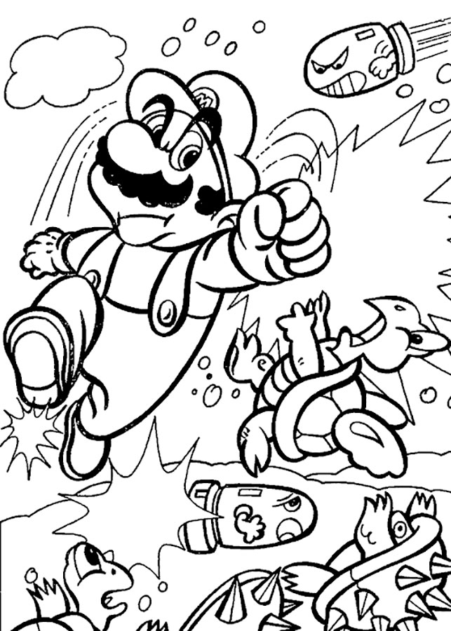 78 Super Mario Coloring Pages Printable 10