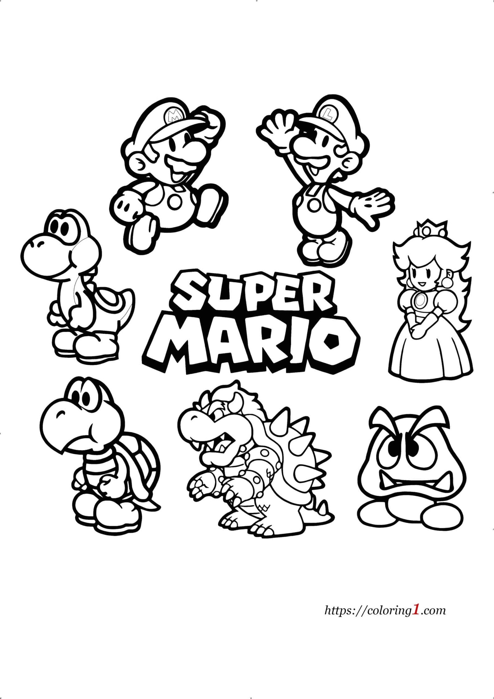 78 Super Mario Coloring Pages Printable 21