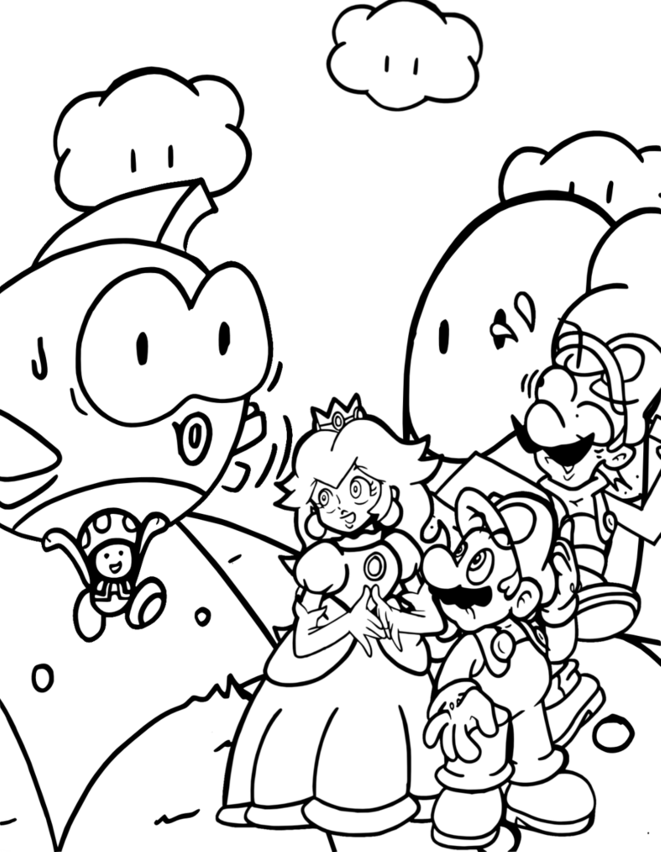 78 Super Mario Coloring Pages Printable 28