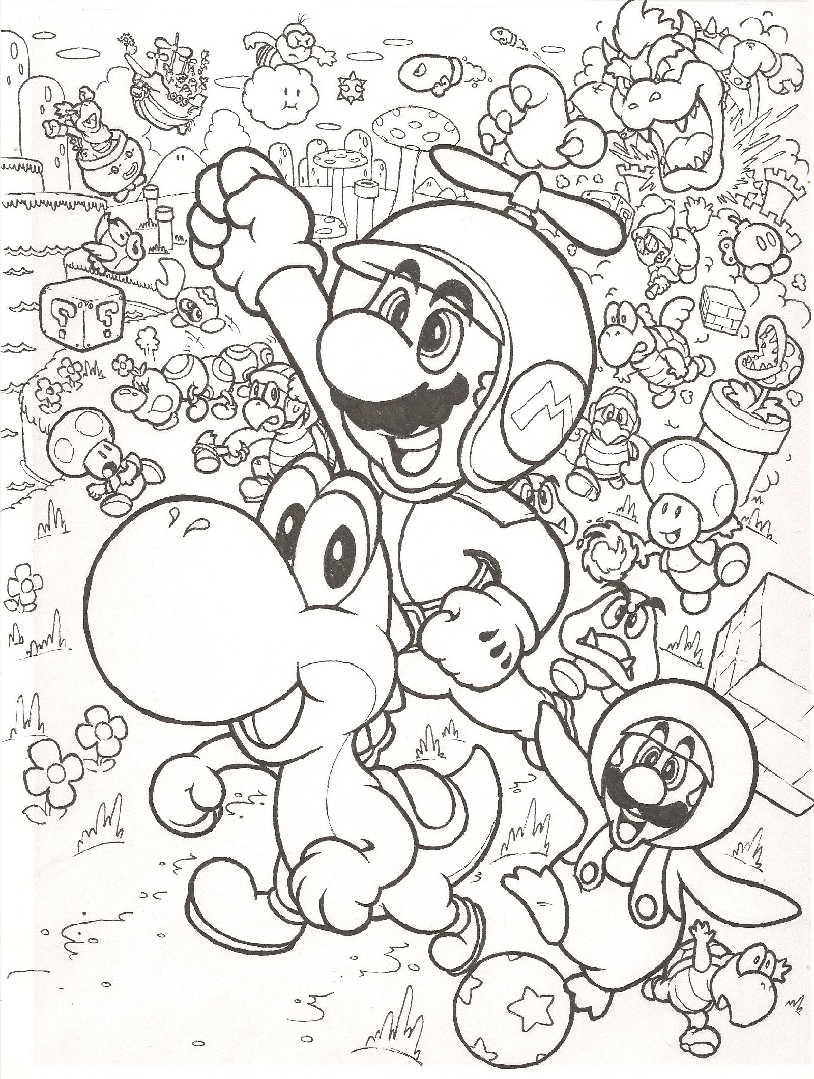 78 Super Mario Coloring Pages Printable 30