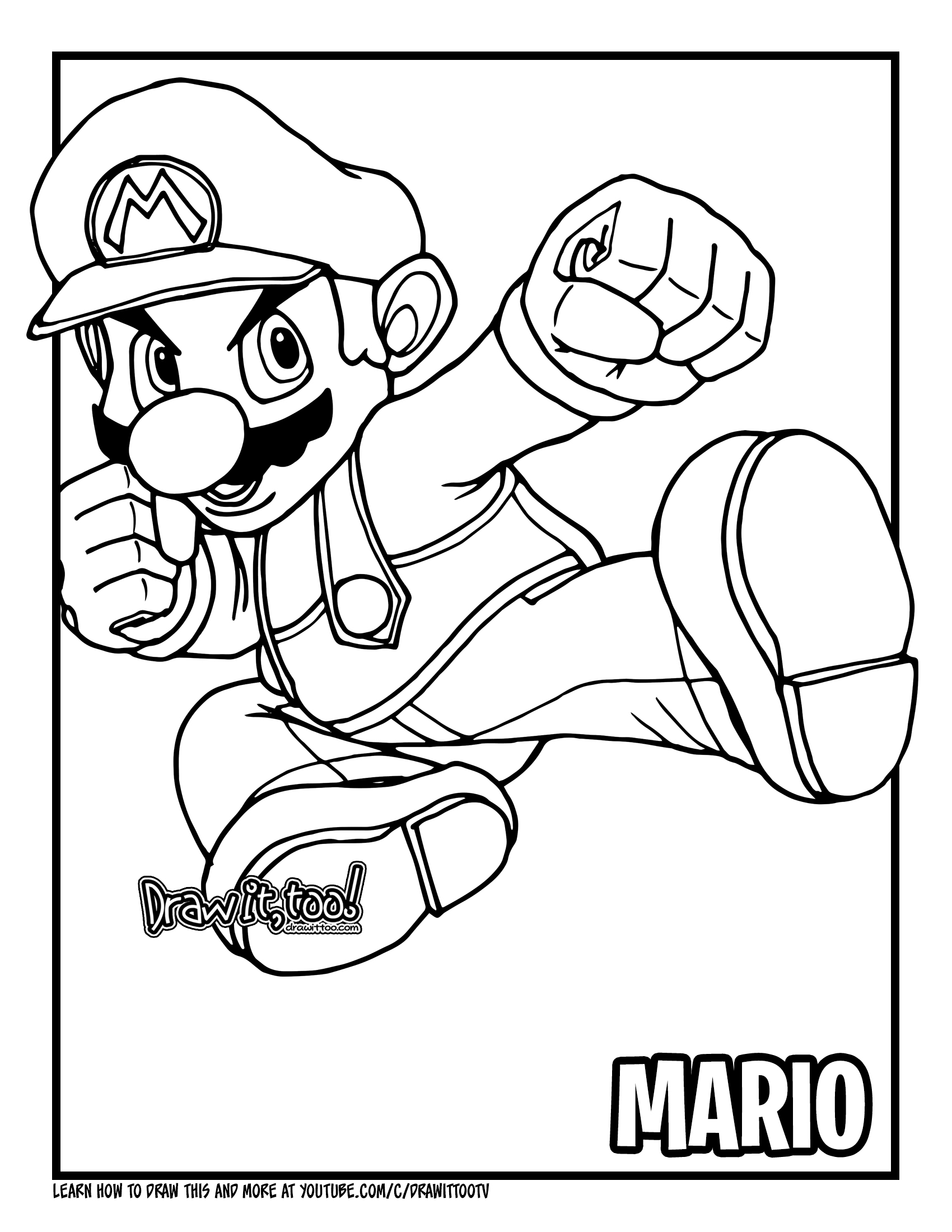 78 Super Mario Coloring Pages Printable 4