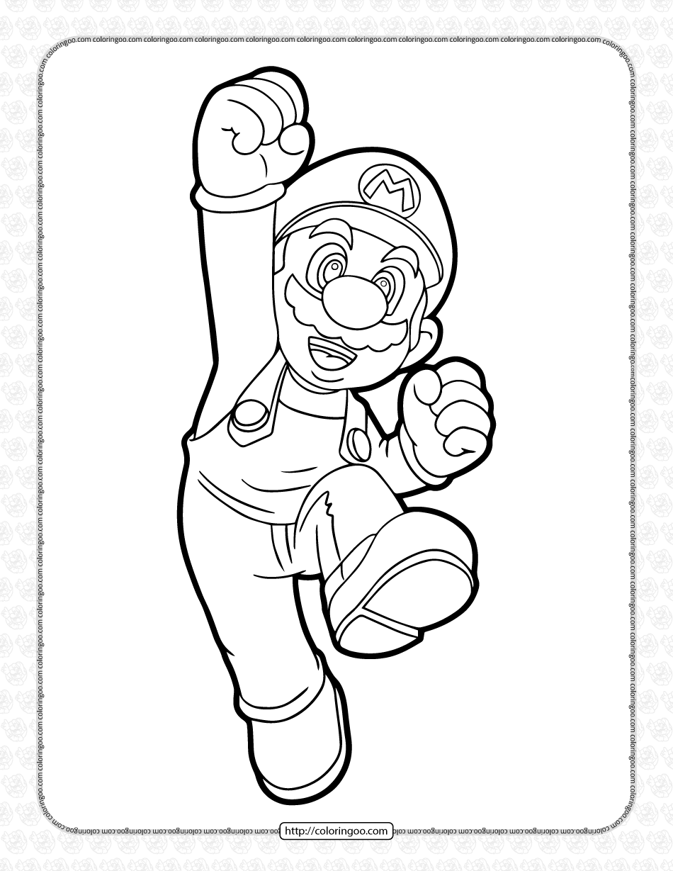 78 Super Mario Coloring Pages Printable 53