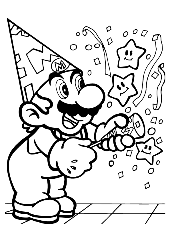 78 Super Mario Coloring Pages Printable 64