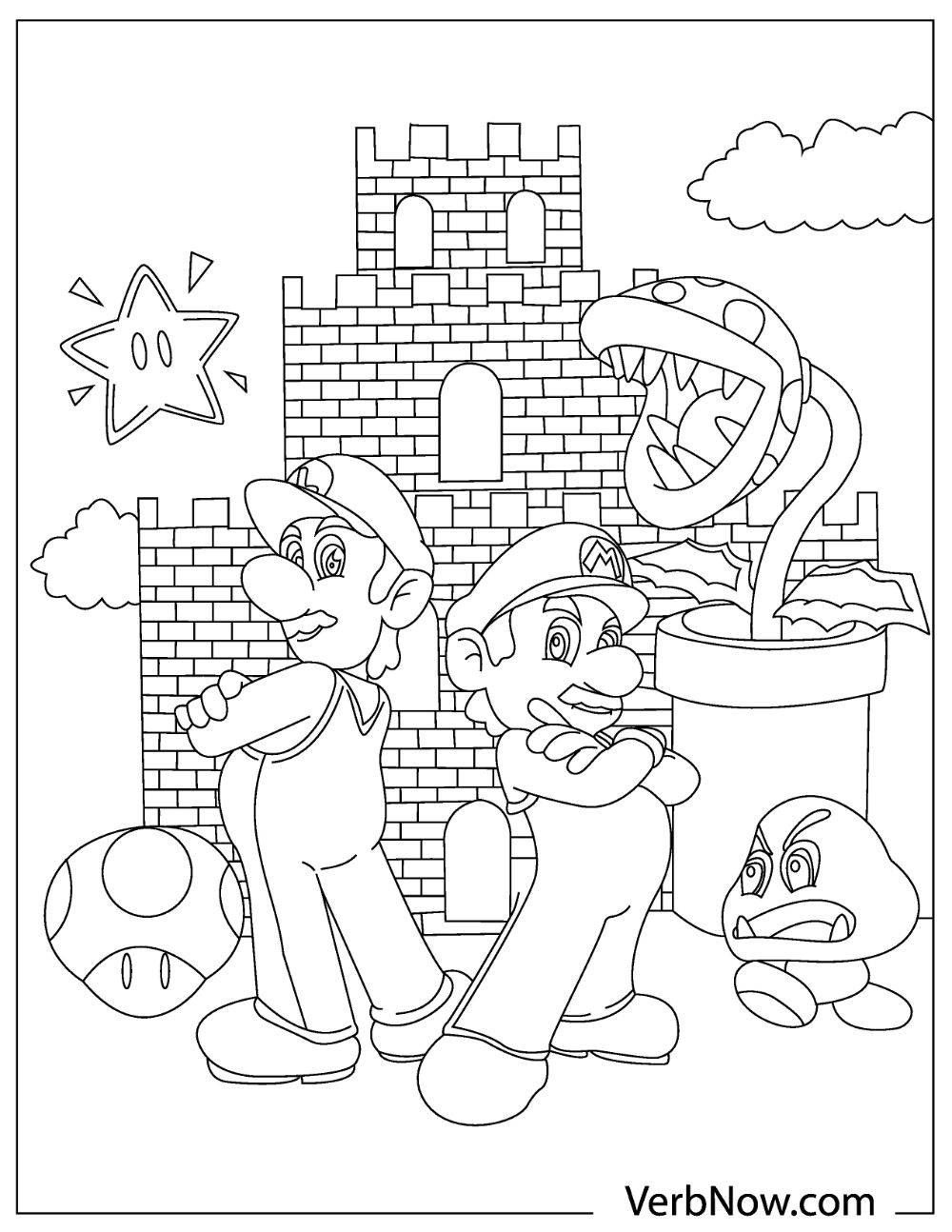 78 Super Mario Coloring Pages Printable 71