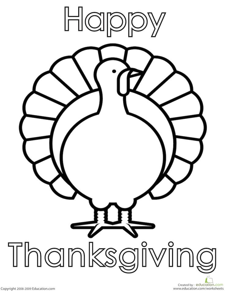 79 Thanksgiving Coloring Pages for Kids Printable 13