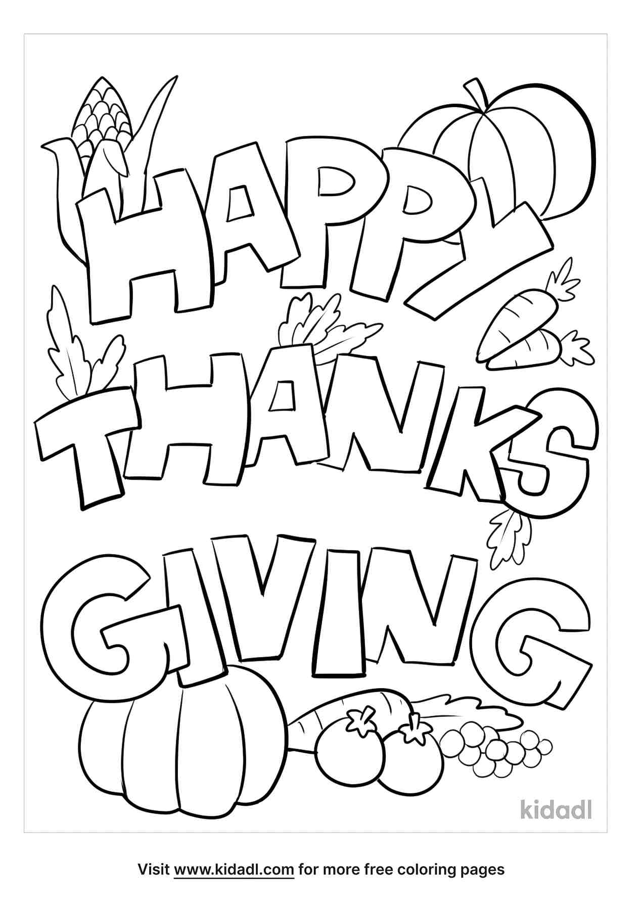 79 Thanksgiving Coloring Pages for Kids Printable 23