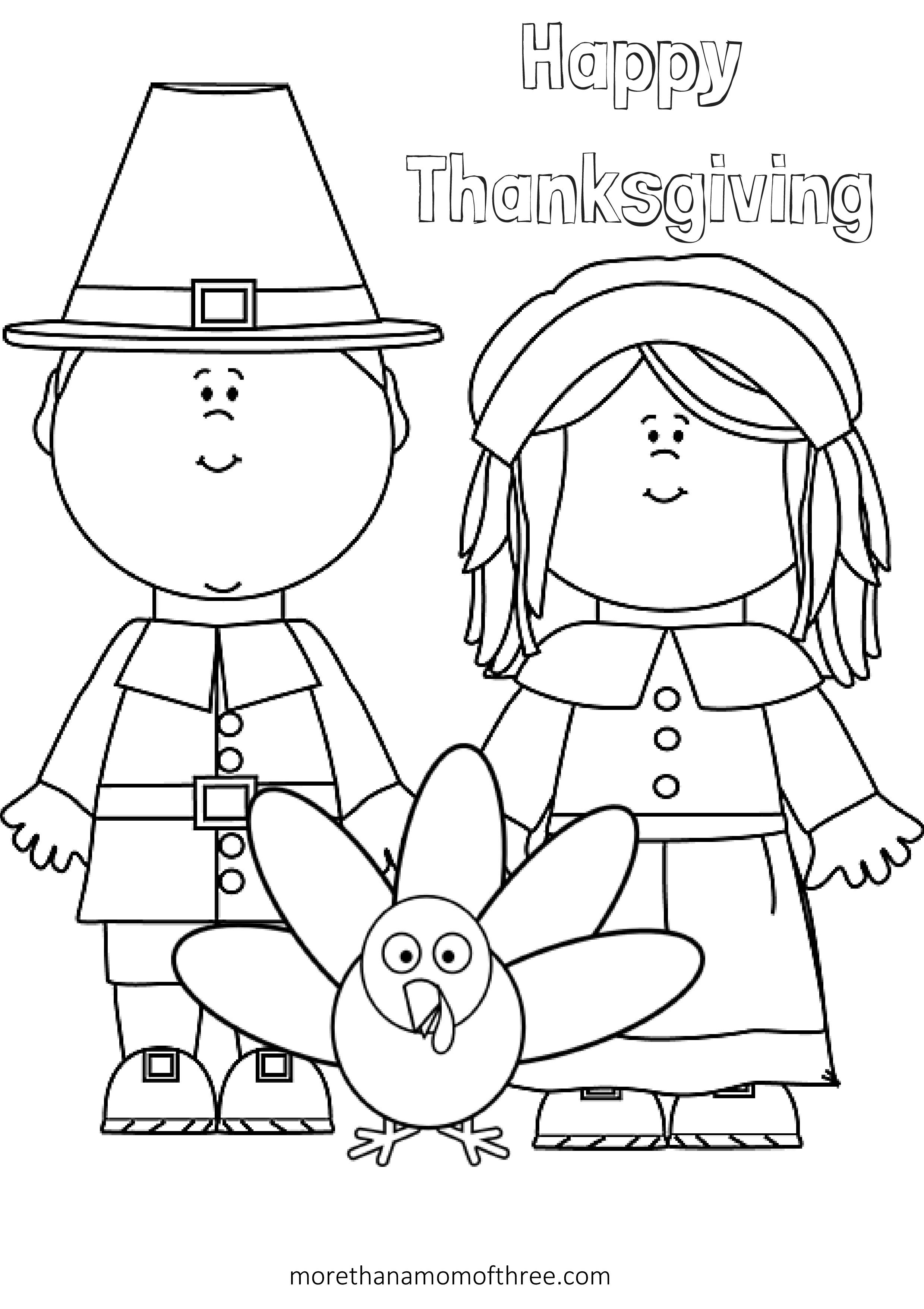 79 Thanksgiving Coloring Pages for Kids Printable 27