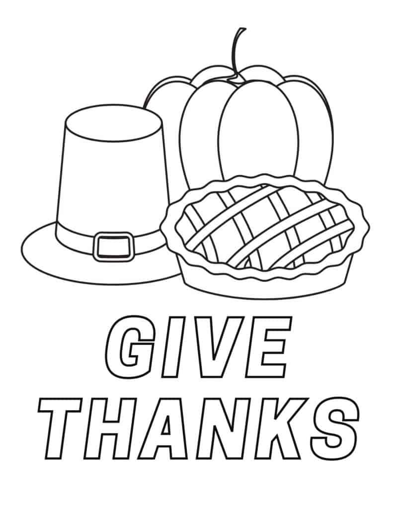 79 Thanksgiving Coloring Pages for Kids Printable 34