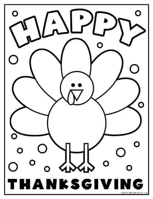 79 Thanksgiving Coloring Pages for Kids Printable 35