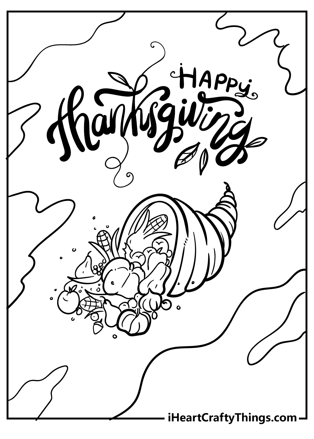 79 Thanksgiving Coloring Pages for Kids Printable 36