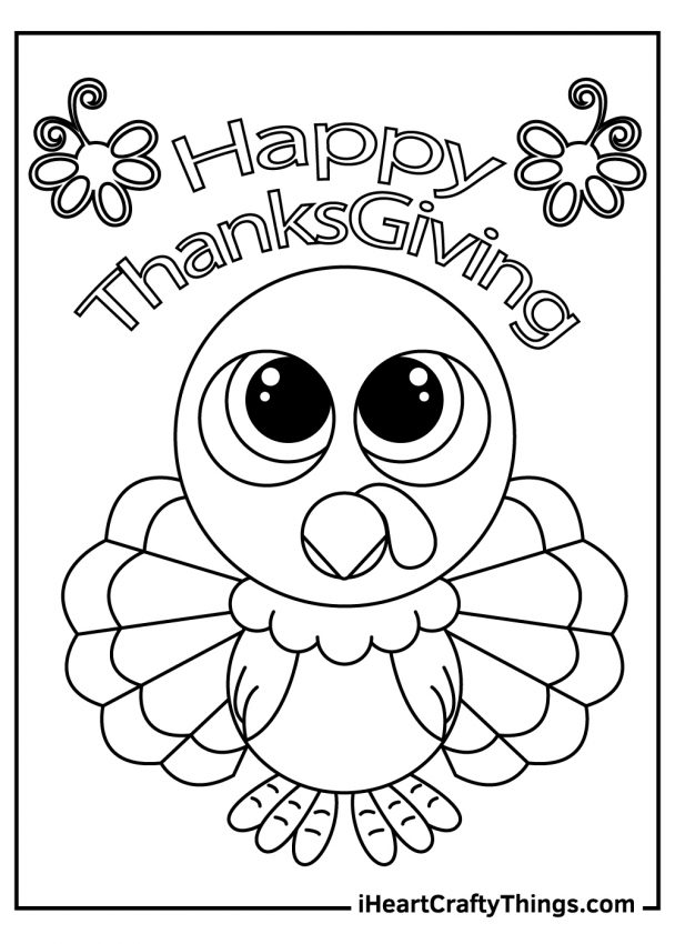 79 Thanksgiving Coloring Pages for Kids Printable 39