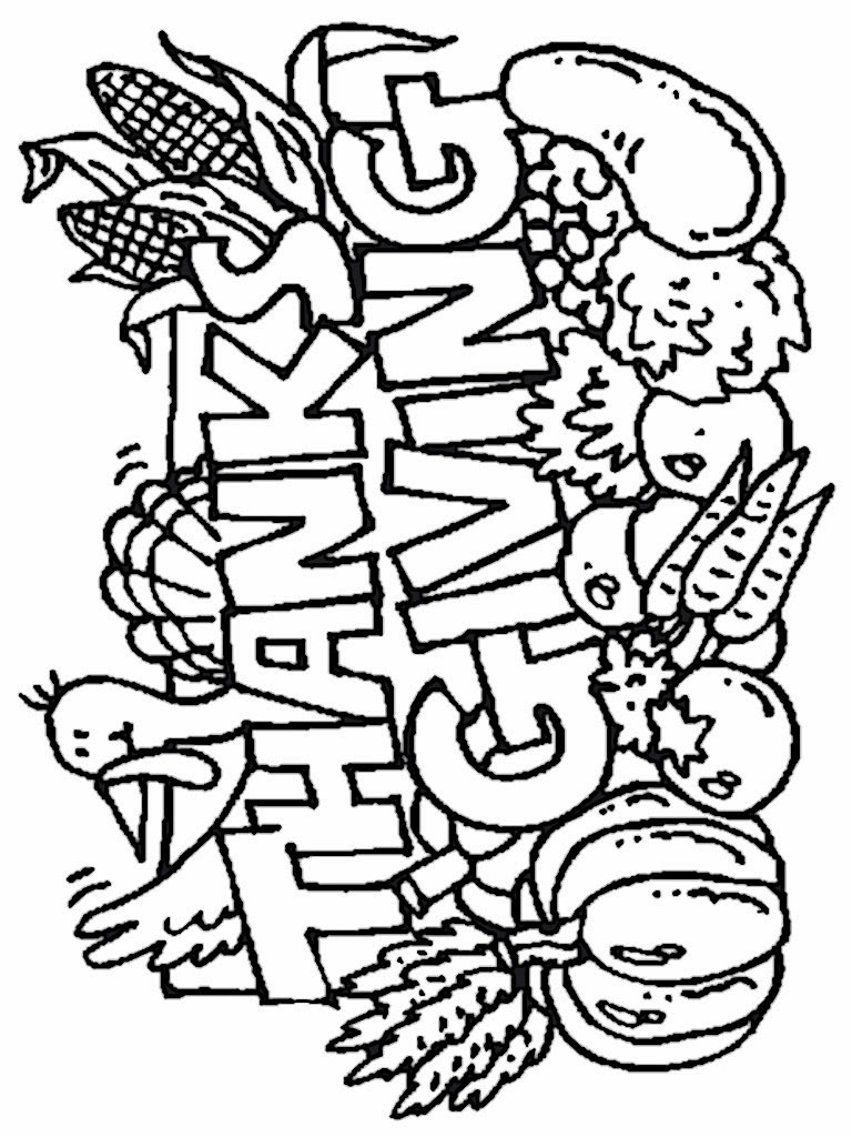 79 Thanksgiving Coloring Pages for Kids Printable 48