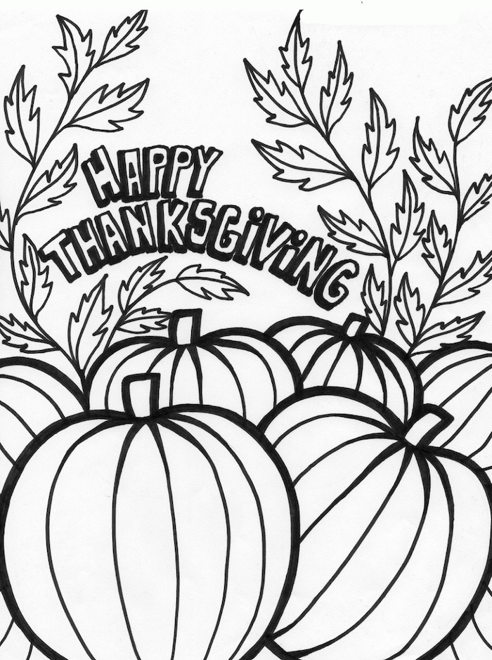 79 Thanksgiving Coloring Pages for Kids Printable 50