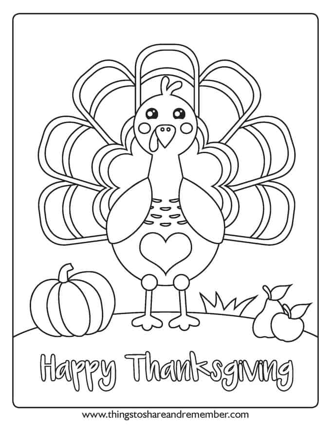 79 Thanksgiving Coloring Pages for Kids Printable 52