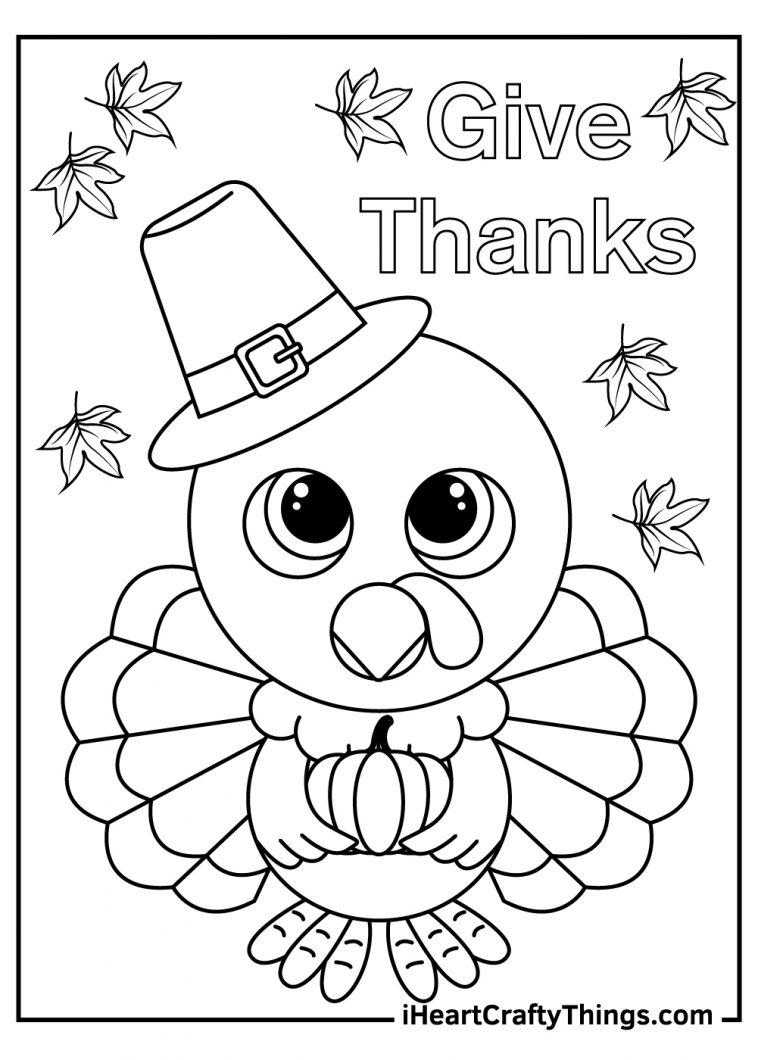 79 Thanksgiving Coloring Pages for Kids Printable 55