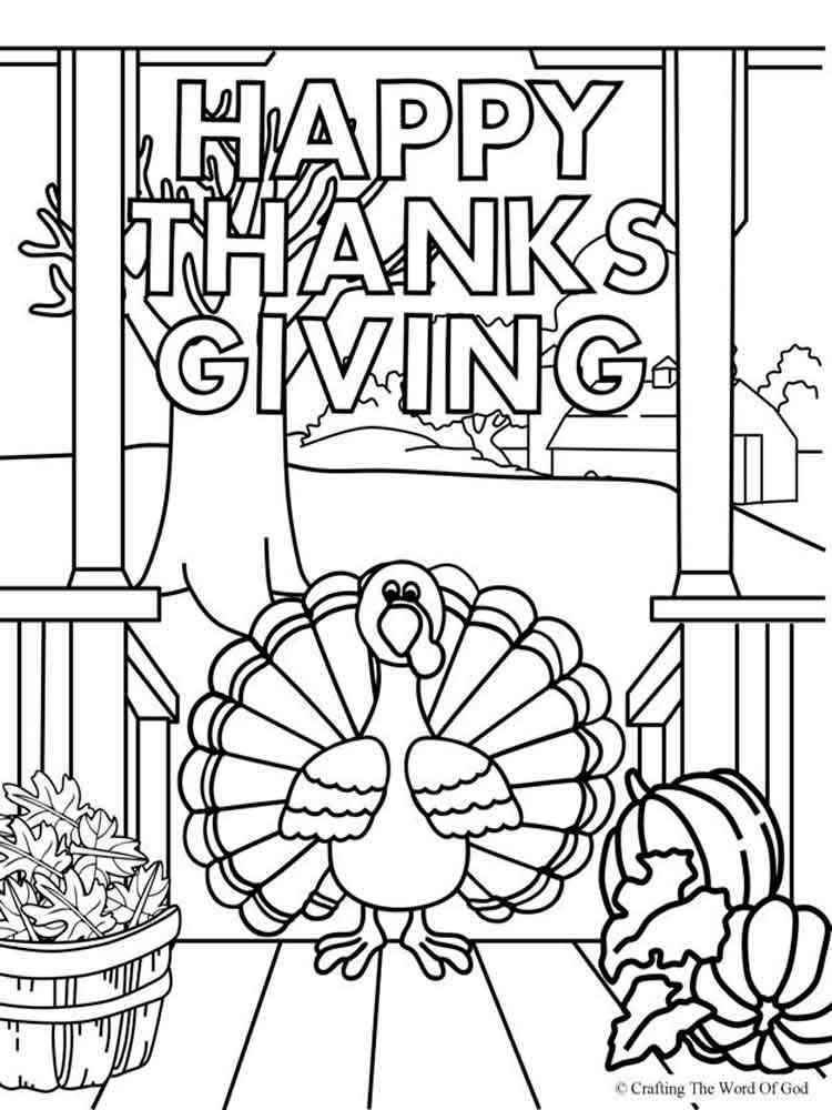 79 Thanksgiving Coloring Pages for Kids Printable 57