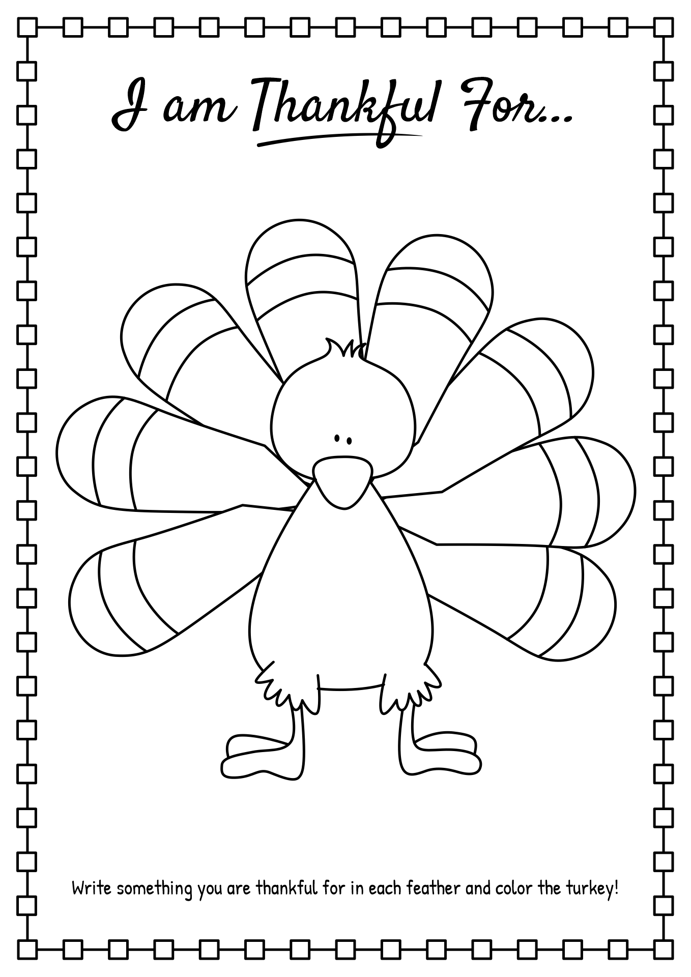 79 Thanksgiving Coloring Pages for Kids Printable 61