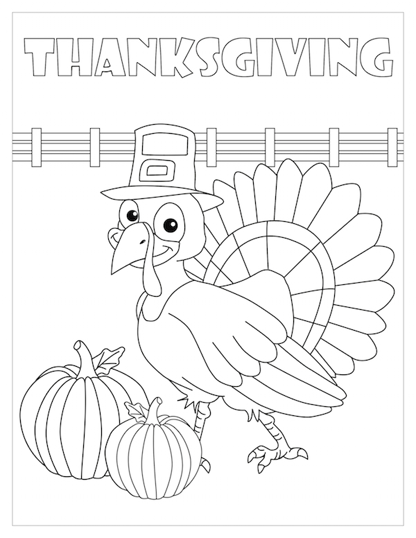 79 Thanksgiving Coloring Pages for Kids Printable 71