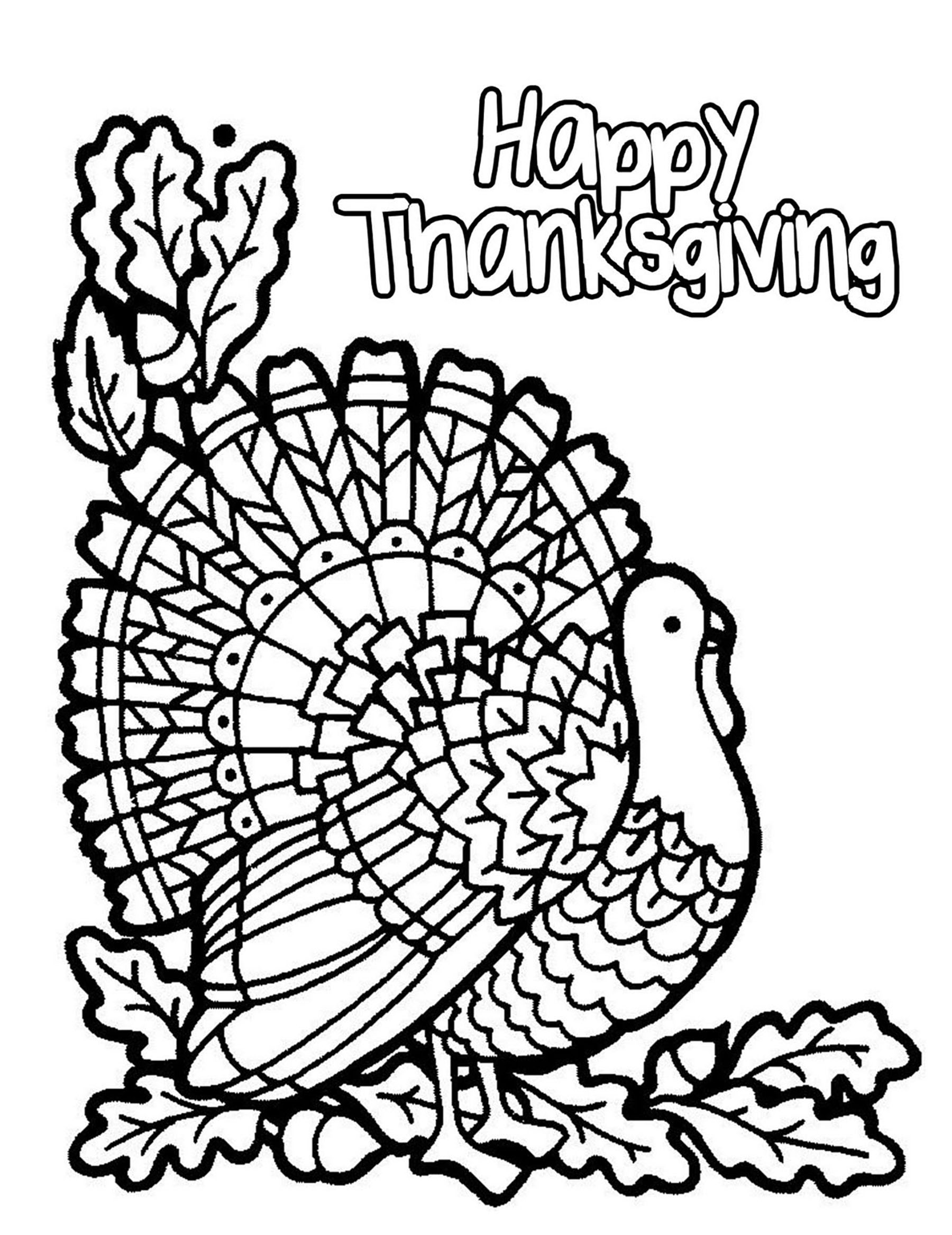 79 Thanksgiving Coloring Pages for Kids Printable 73