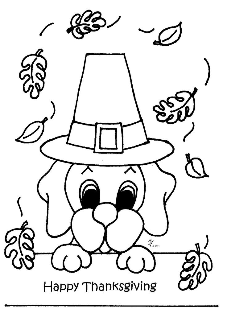 79 Thanksgiving Coloring Pages for Kids Printable 8