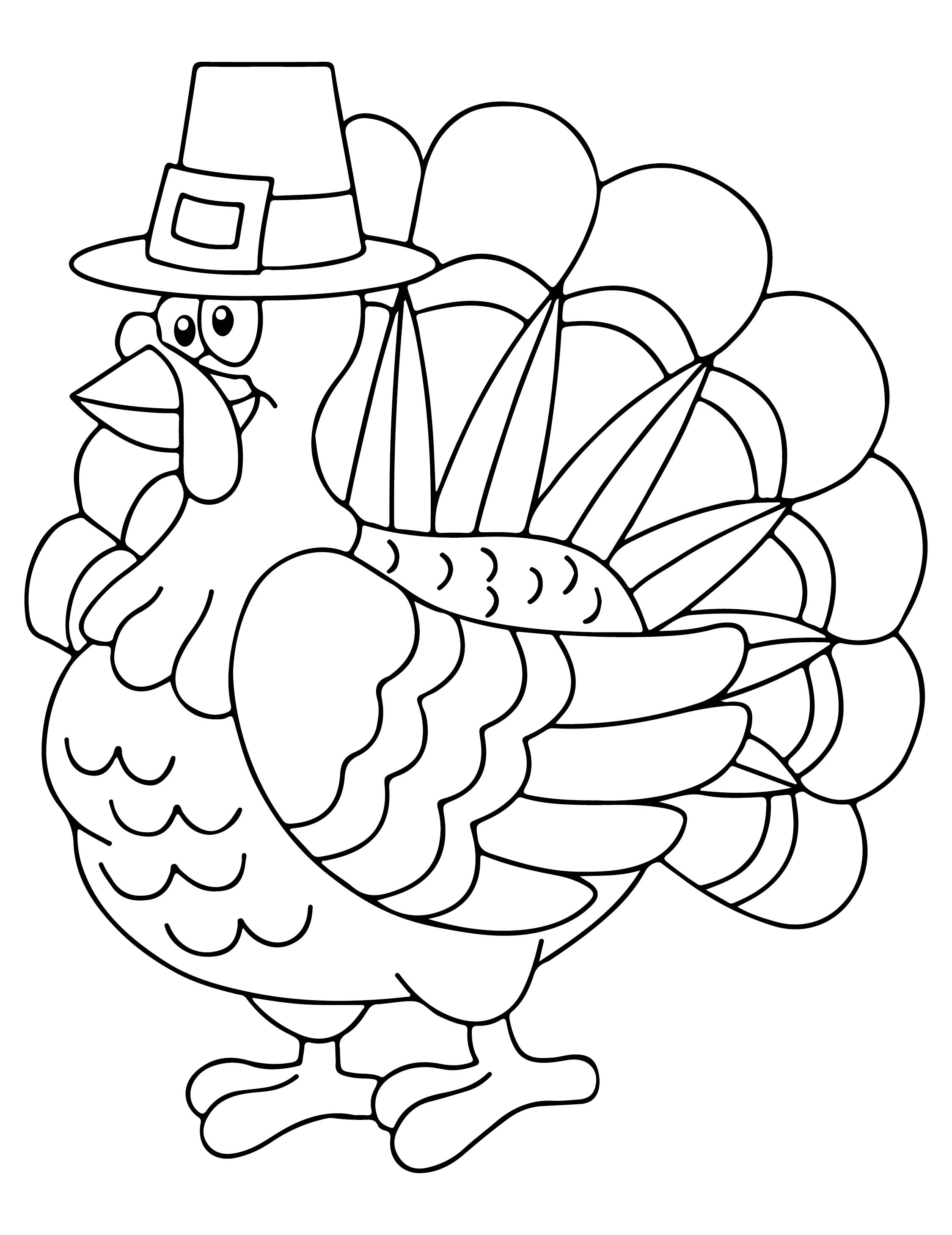 79 Thanksgiving Coloring Pages for Kids Printable 9