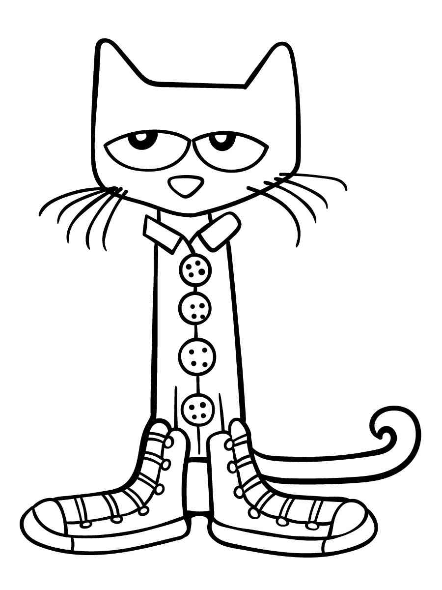 84 Adorable Pete The Cat Coloring Pages Printable 1