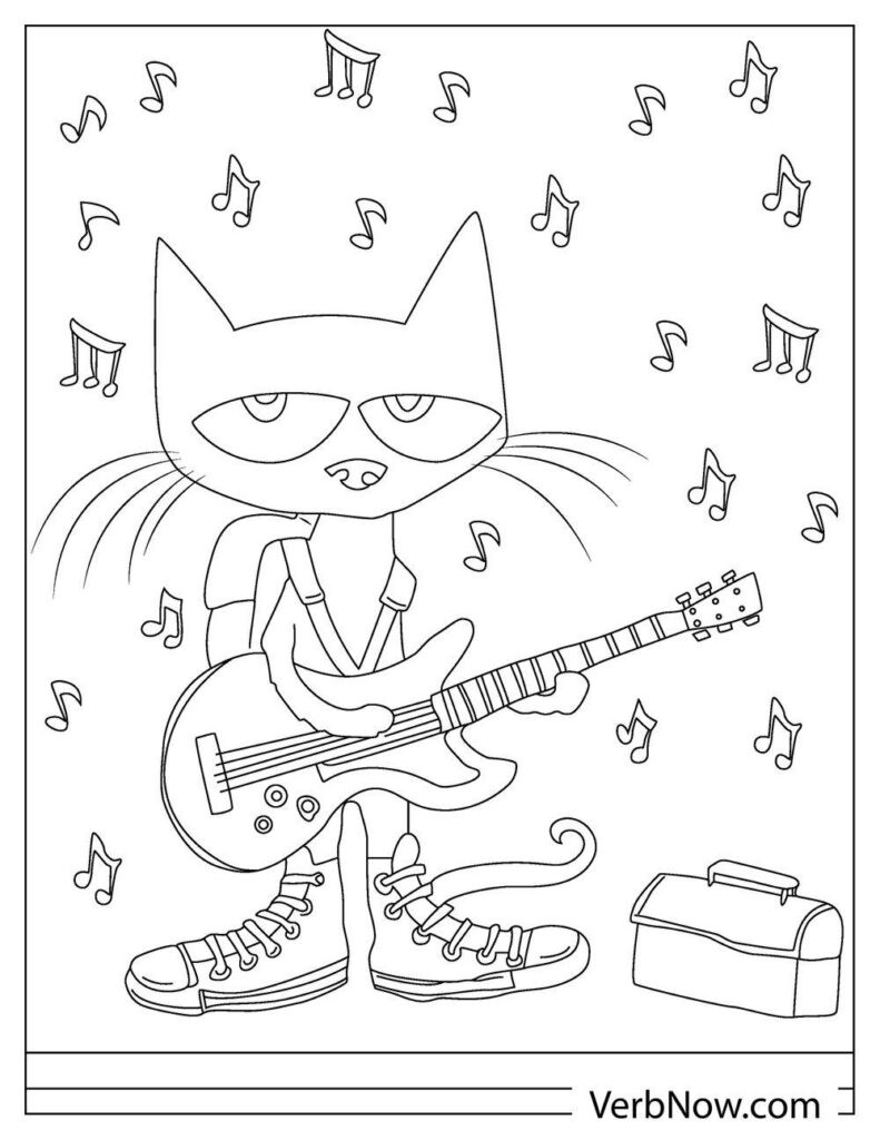 84 Adorable Pete The Cat Coloring Pages Printable 20