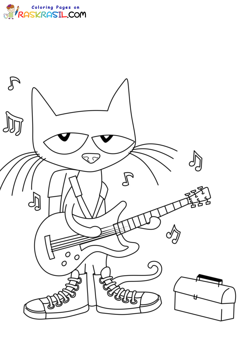 84 Adorable Pete The Cat Coloring Pages Printable 31