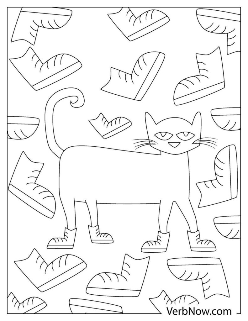 84 Adorable Pete The Cat Coloring Pages Printable 35