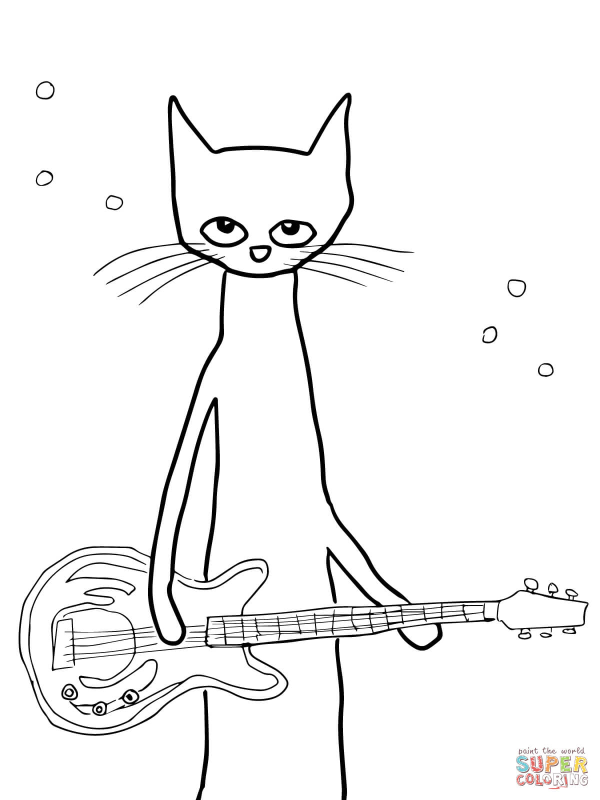 84 Adorable Pete The Cat Coloring Pages Printable 40