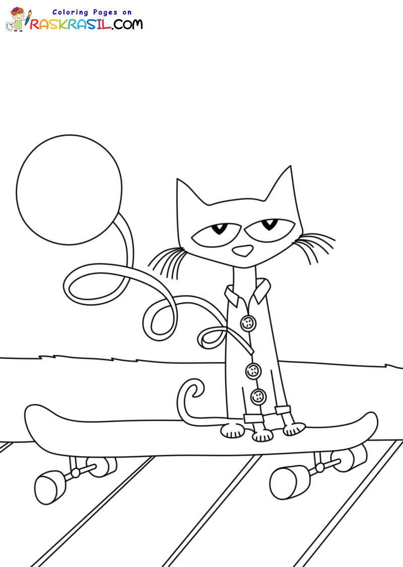 84 Adorable Pete The Cat Coloring Pages Printable 42