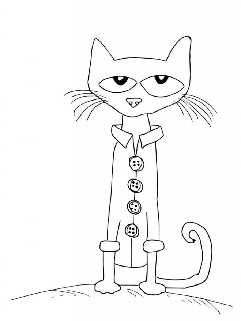 84 Adorable Pete The Cat Coloring Pages Printable 46