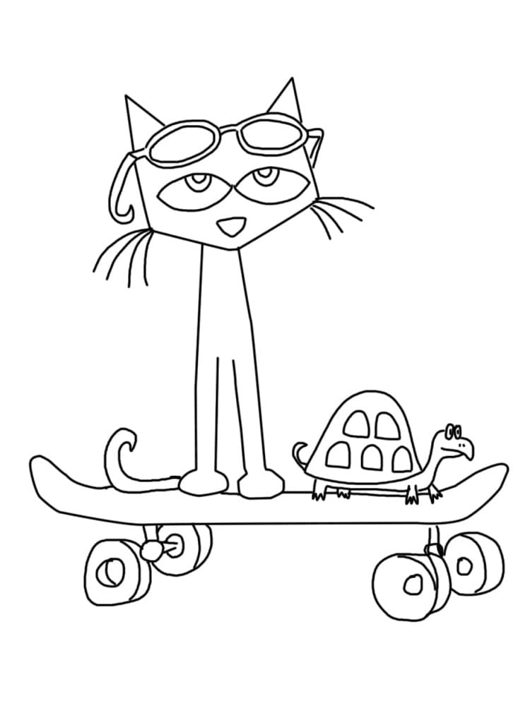 84 Adorable Pete The Cat Coloring Pages Printable 5