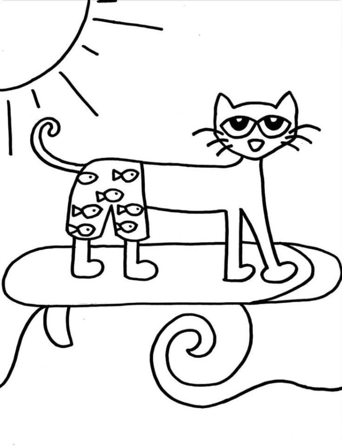 84 Adorable Pete The Cat Coloring Pages Printable 57