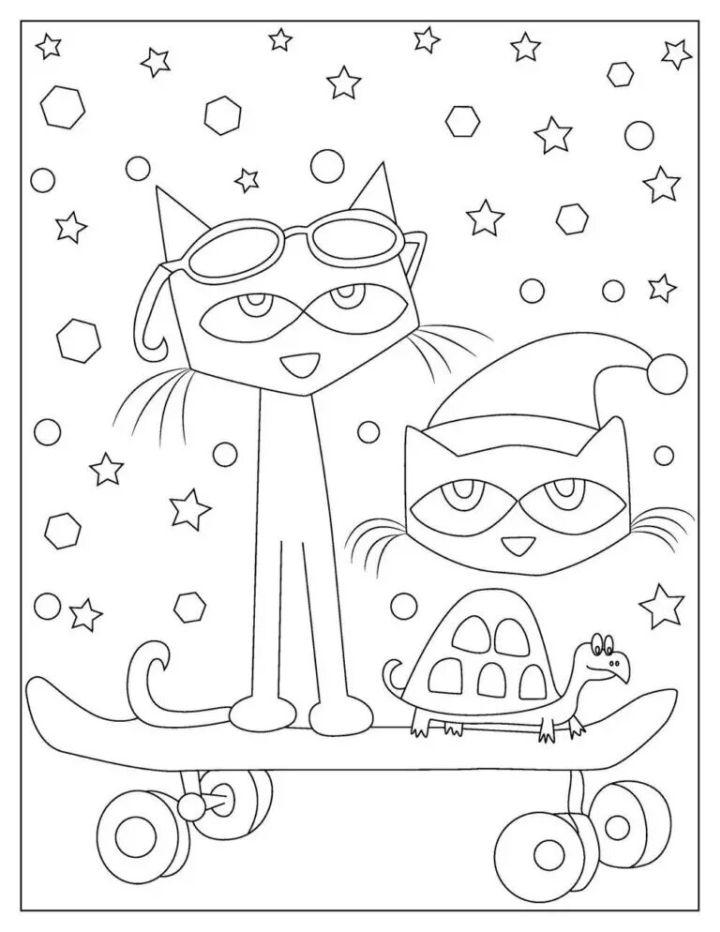 84 Adorable Pete The Cat Coloring Pages Printable 6