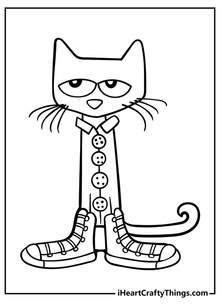 84 Adorable Pete The Cat Coloring Pages Printable 68