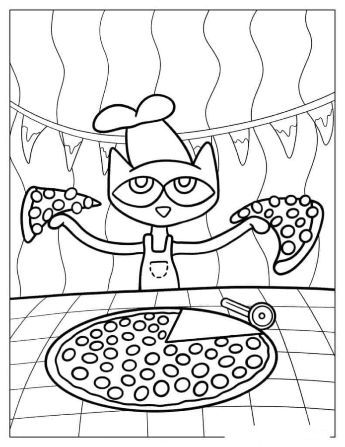 84 Adorable Pete The Cat Coloring Pages Printable 83