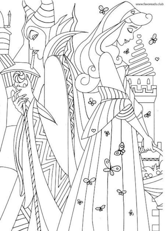 90 Enchanting Maleficent Coloring Pages Printable 11