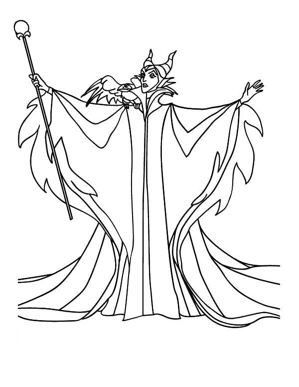 90 Enchanting Maleficent Coloring Pages Printable 15