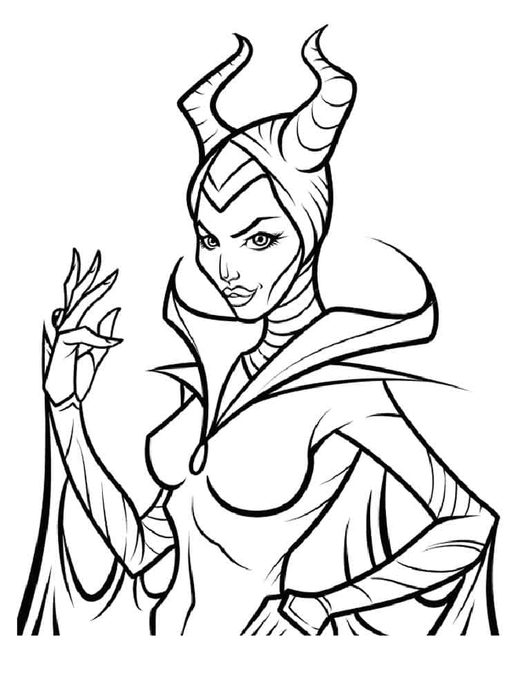 90 Enchanting Maleficent Coloring Pages Printable 20