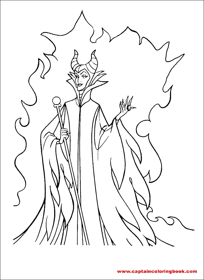 90 Enchanting Maleficent Coloring Pages Printable 22