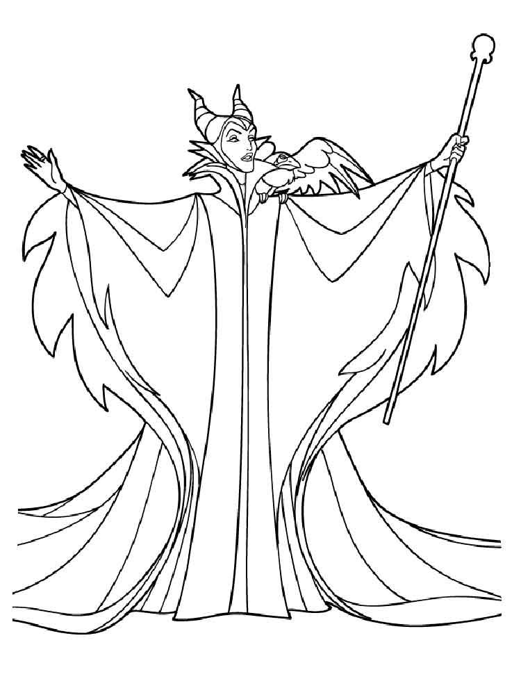 90 Enchanting Maleficent Coloring Pages Printable 27