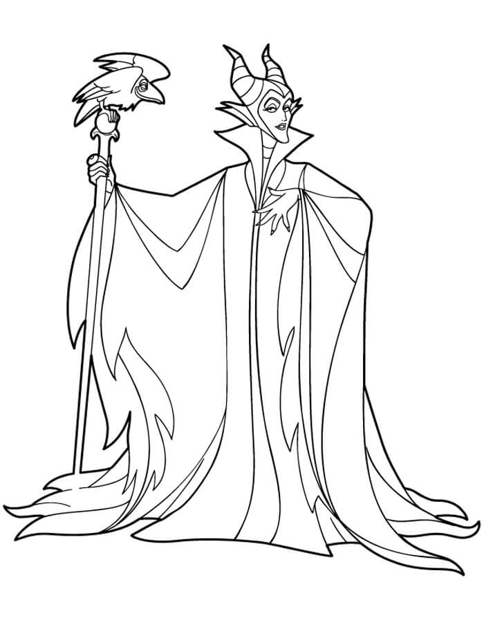 90 Enchanting Maleficent Coloring Pages Printable 29