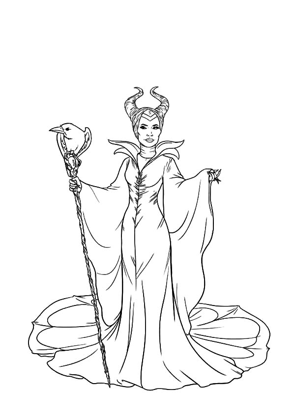 90 Enchanting Maleficent Coloring Pages Printable 3