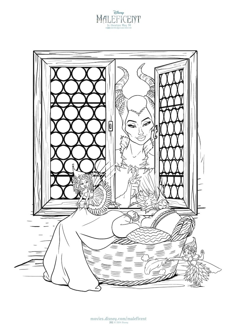 90 Enchanting Maleficent Coloring Pages Printable 41