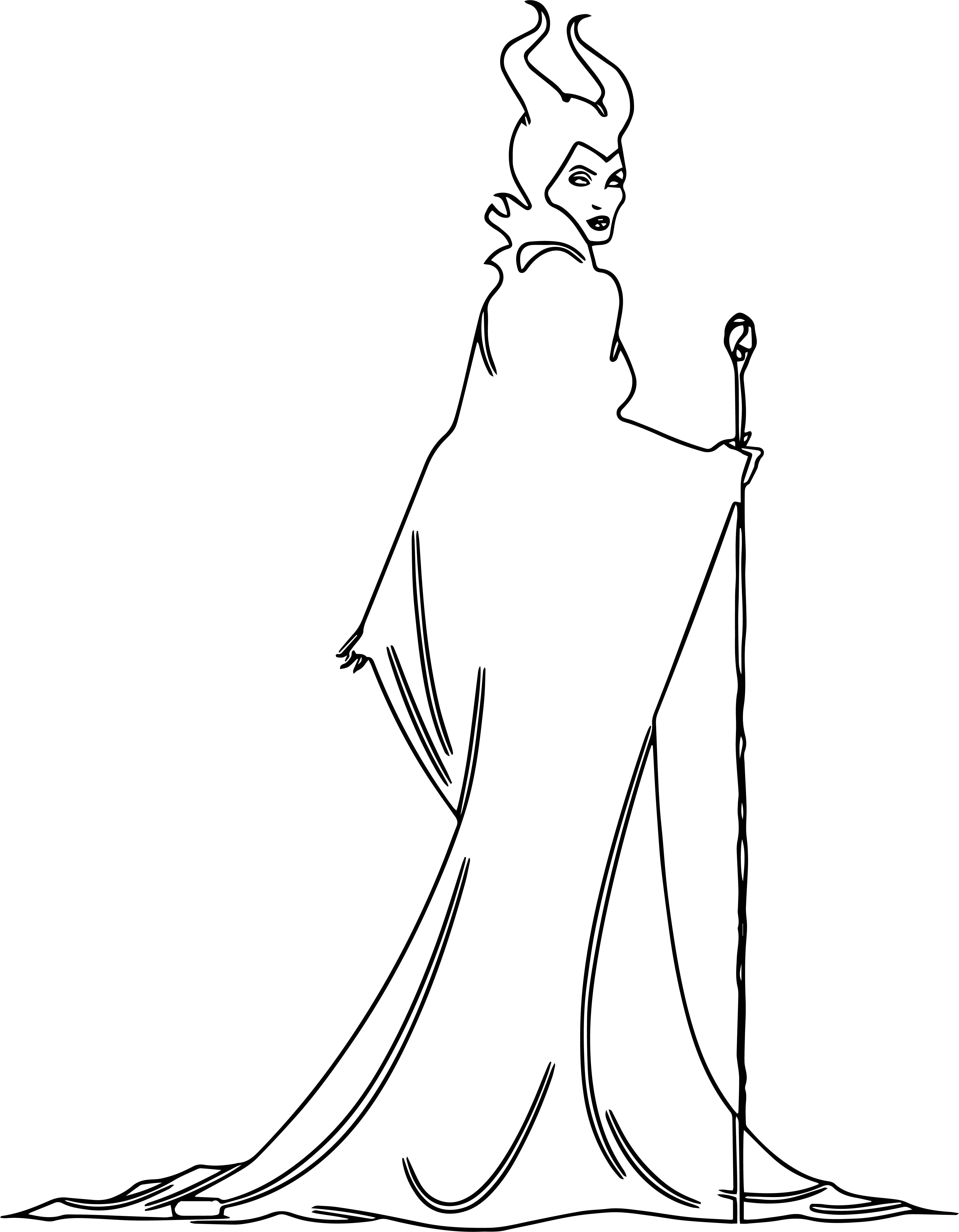 90 Enchanting Maleficent Coloring Pages Printable 43