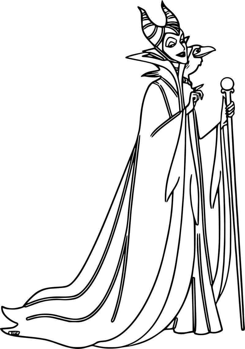 90 Enchanting Maleficent Coloring Pages Printable 5