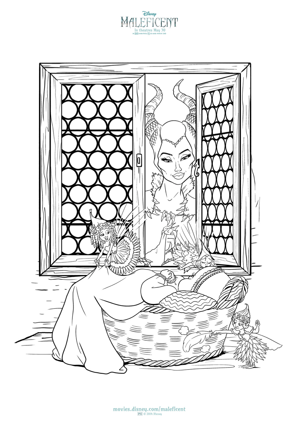 90 Enchanting Maleficent Coloring Pages Printable 50