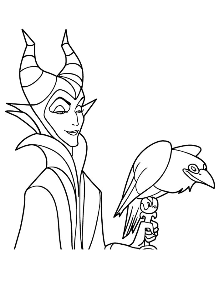 90 Enchanting Maleficent Coloring Pages Printable 55