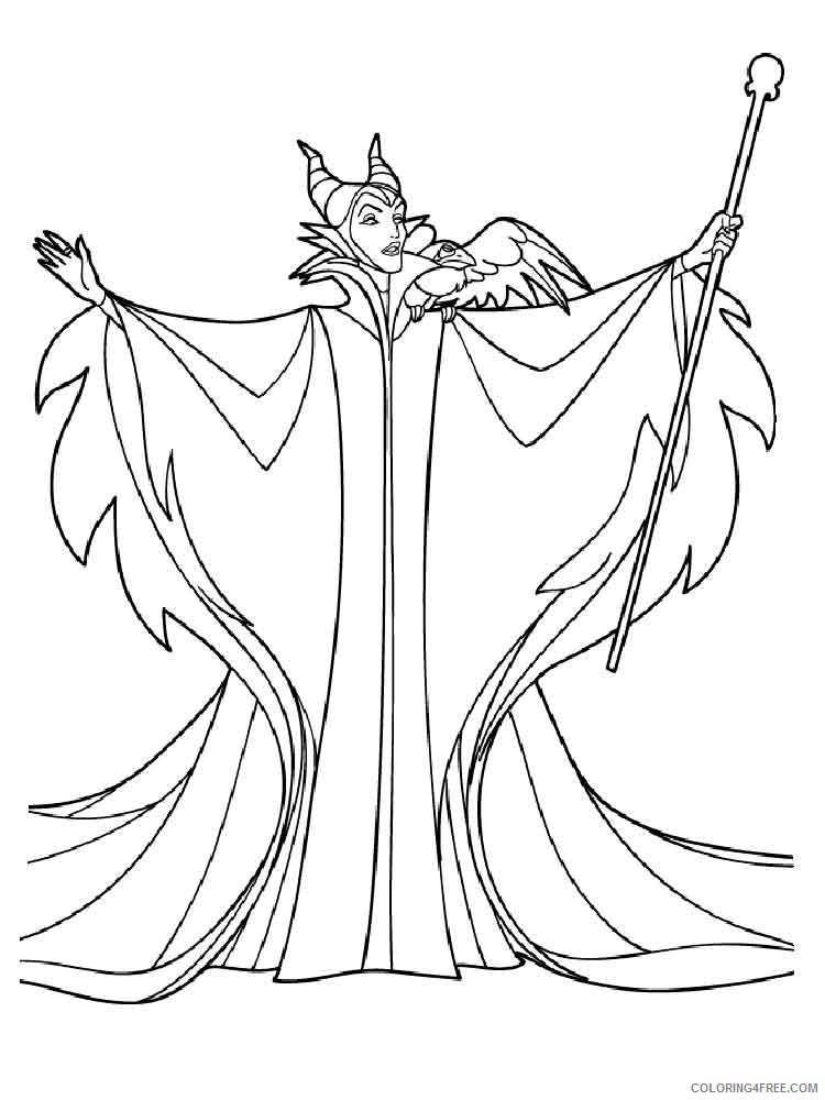 90 Enchanting Maleficent Coloring Pages Printable 57